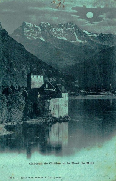 Château de Chillon et la Dent du Midi Vorderseite