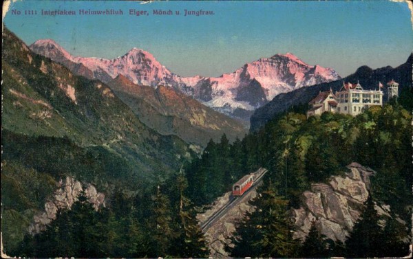 Interlaken Heimwehfluh Eiger, Mönch und Jungfrau Vorderseite