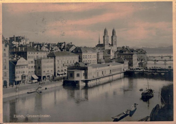 Zürich, Grossmünster   Vorderseite