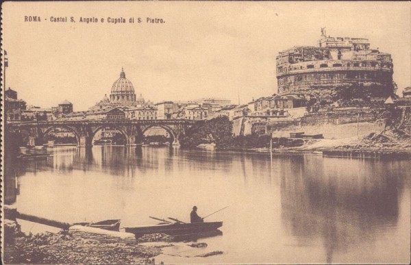 Roma - Castel S.Angelo e Cupola di S.Pietro