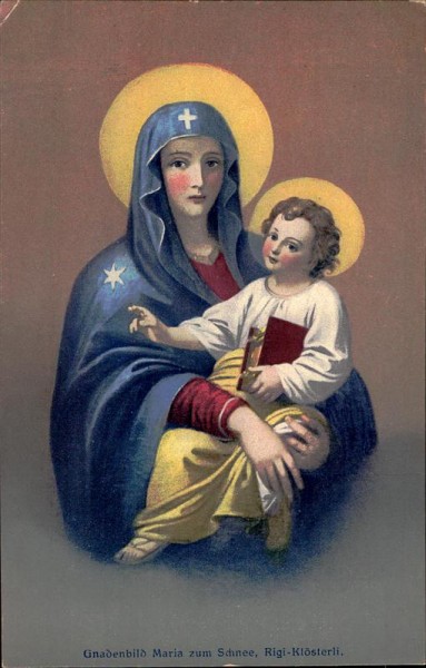 Gnadenbild Maria zum Schnee, Rigi-Klösterli Vorderseite