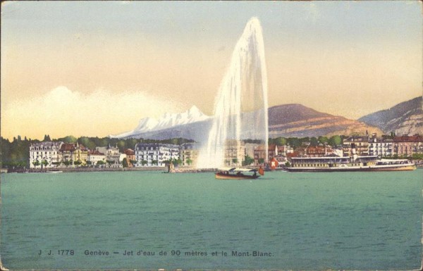 Genève - Jet d’eau Vorderseite