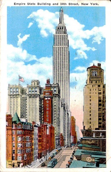 Empire State Building and 34th Street, New York Vorderseite