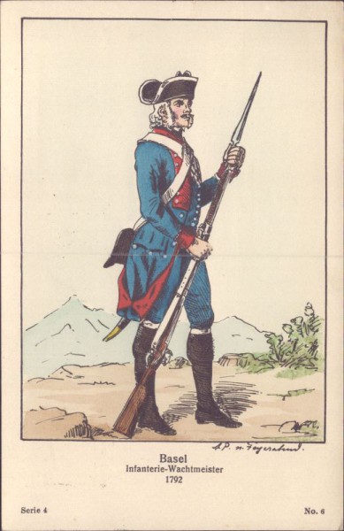 Basel, Infanterie-Wachtmeister 1792