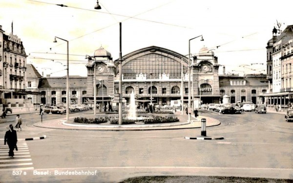 Basel, Bundesbahnhof Vorderseite