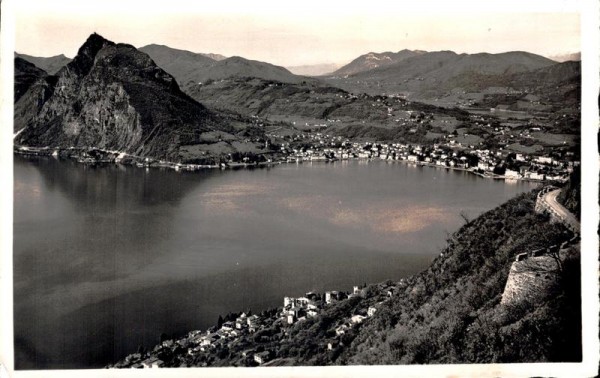 Lago di Lugano. Monte S. Salvatore Vorderseite