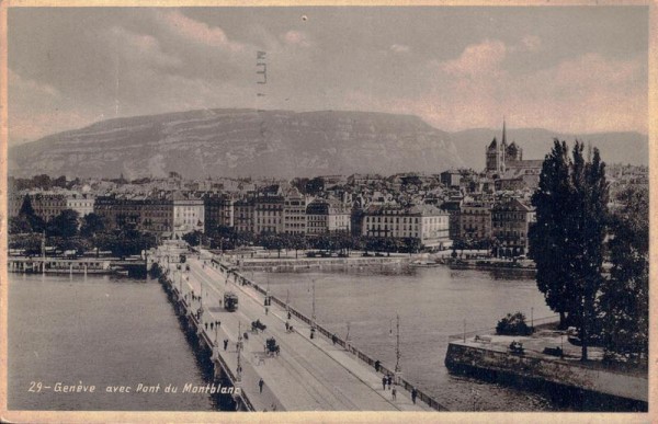 Genève avec du Montblanc Vorderseite