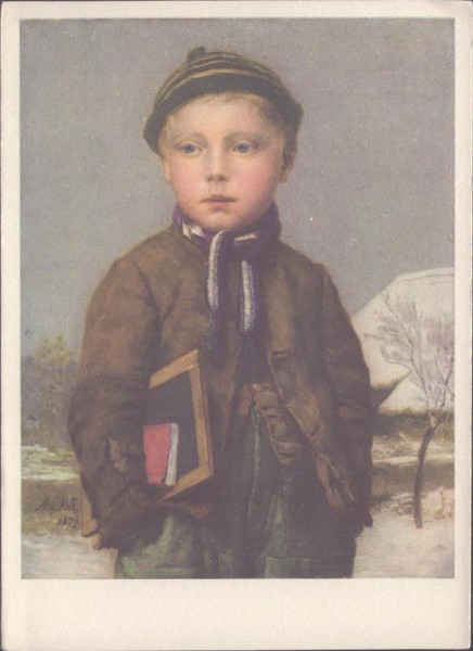 Albert Anker, Berner Schulbube Vorderseite