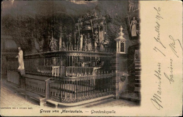 Gruss von Mariastein, Gnadenkapelle Vorderseite