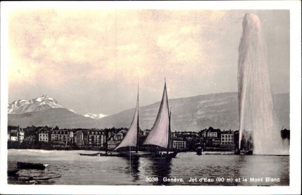 Genève - Jet d’eau et le Mont Blanc Vorderseite