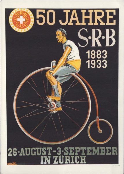 50 Jahre SRB, Zürich 1933,  REPRODUKTION Vorderseite