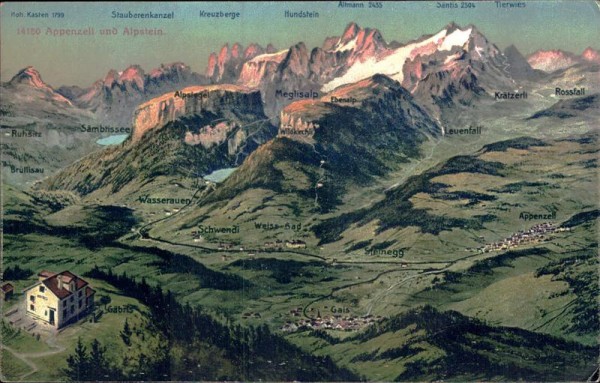 Appenzell und Alpstein Vorderseite