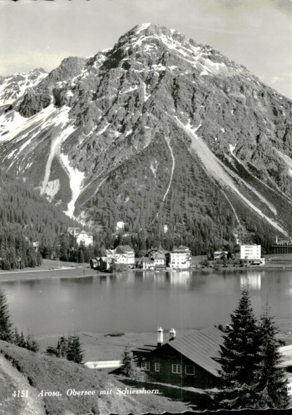 Obersee mit Schiesshorn, Arosa Vorderseite