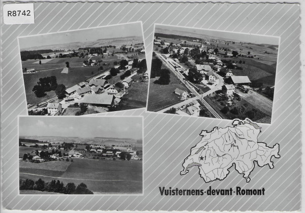 En Avion Au-Dessus de Vuisternens-devant-Romont - Flugaufnahme Perrochet