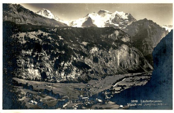 Mönch und Jungfrau, Lauterbrunnen Vorderseite