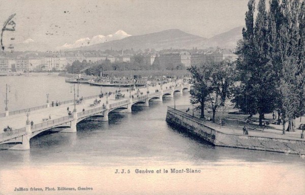 Genf, et le Mont- Blanc Vorderseite