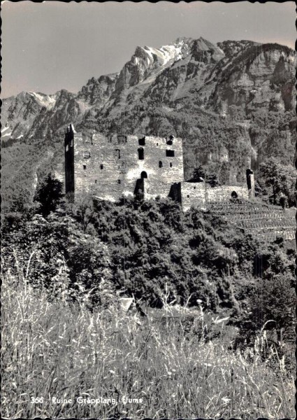 Ruine Gräpplang, Flums Vorderseite