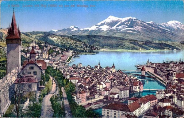 Luzern mit Rigi Vorderseite