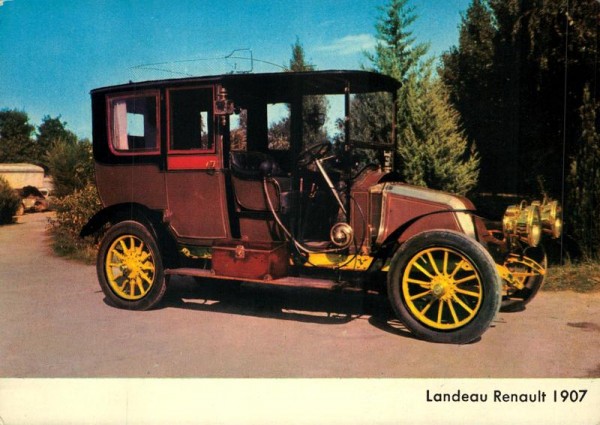 Landeau Renault Jg. 1907 Vorderseite