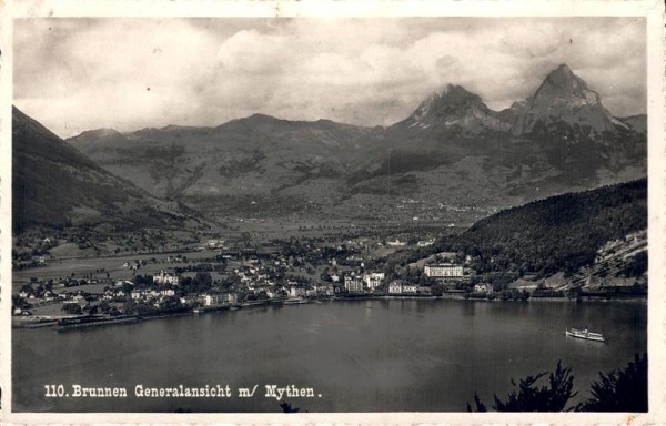 Brunnen Generalansicht m/ Mythen Vorderseite