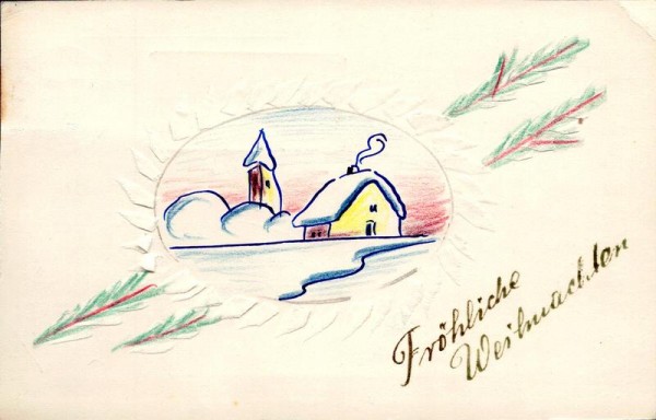 Fröhliche Weihnachten Vorderseite