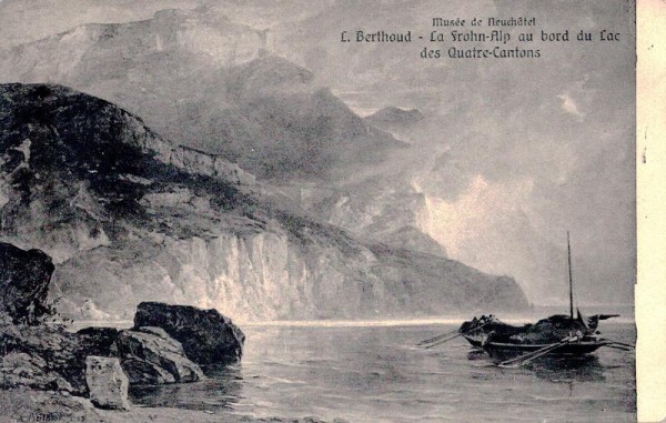 L. Berthoud, La Frohn-Alp au borddu Lac des Quatre-Cantons, Musée de Neuchâtel Vorderseite