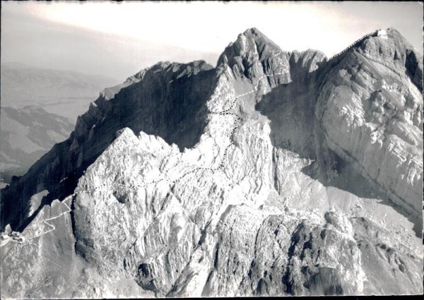 Route Tierwies-Säntis, Flugaufnahme Vorderseite