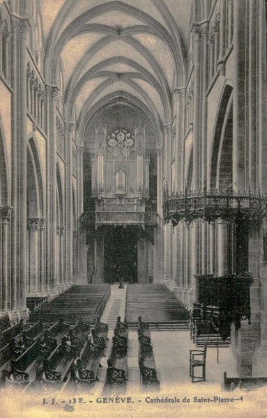 Cathédrale de Saint Pierre, Genève Vorderseite
