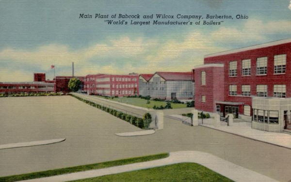 Barberton Ohio, Main Plant Babcock and Wilcox Company Vorderseite