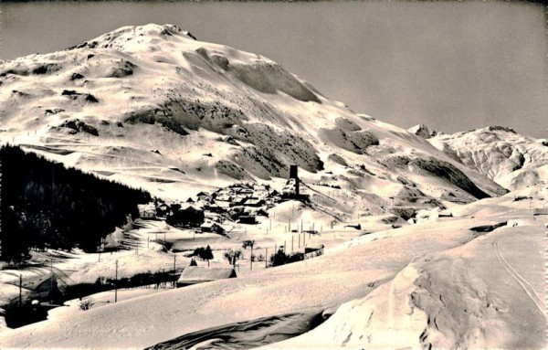 Hospental mit Winterhorn. 1945 Vorderseite