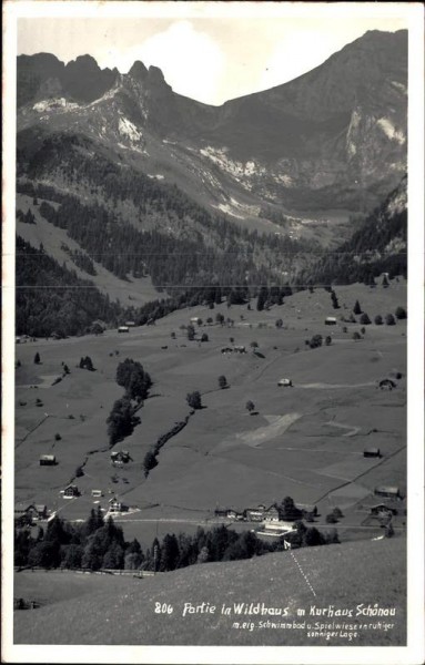 Wildhaus, mit Kurhaus Schönau Vorderseite