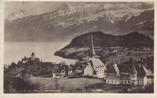 Spiez mit Eiger - Mönch und Jungfrau