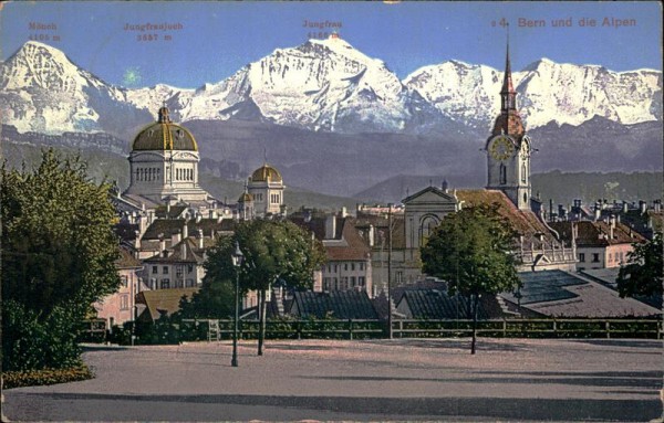 Bern und die Alpen Vorderseite