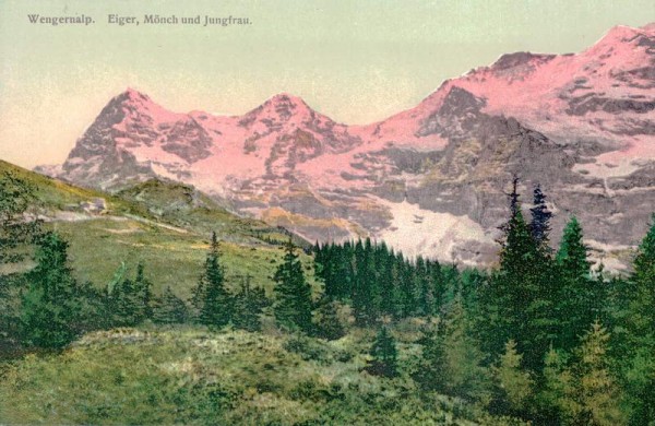 Wengernalp - Eiger Mönch und Jungfrau Vorderseite