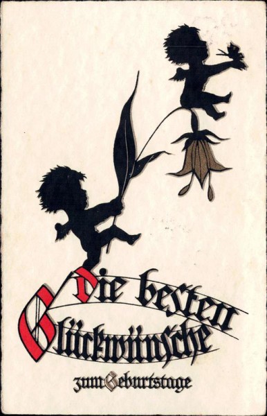 Die besten Glückwünsche zum Geburtstage Vorderseite