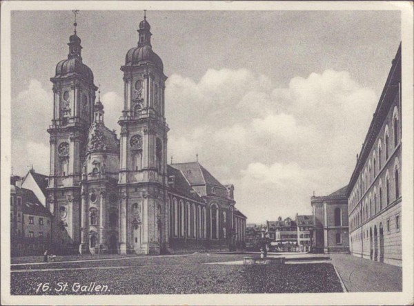 St. Gallen, Werbekarte Sullana-Cigarette Vorderseite
