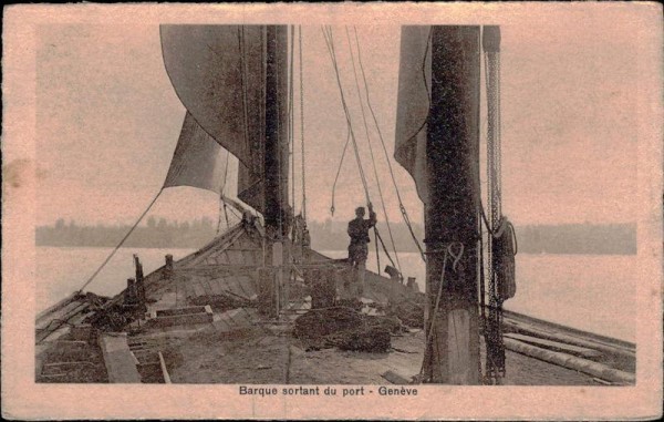 Genève, Barque sortant du port Vorderseite