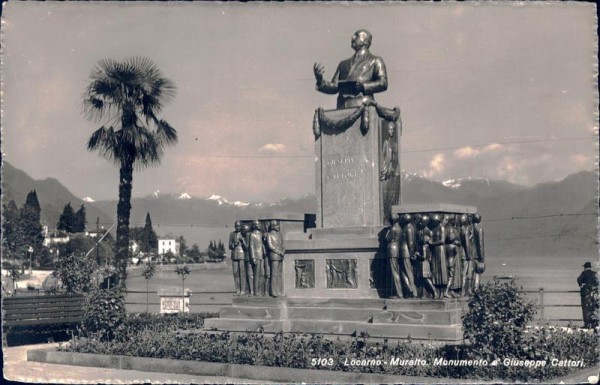 Locarno, Monumento Giuseppe Cattori Vorderseite