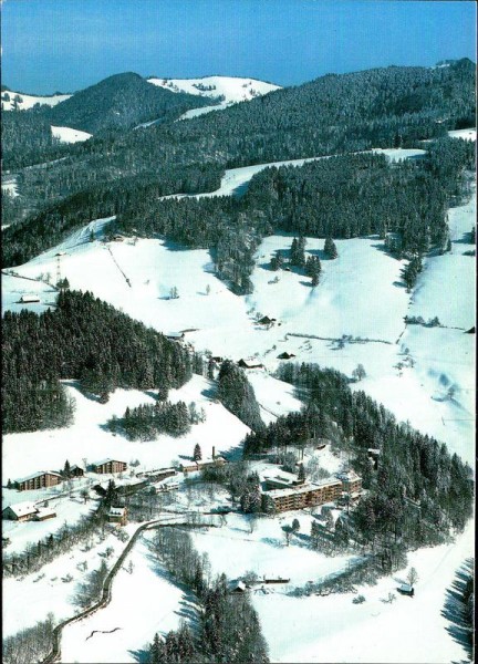 Wald, Zürcher Höhenklinik, Faltigberg, Flugaufnahme Vorderseite
