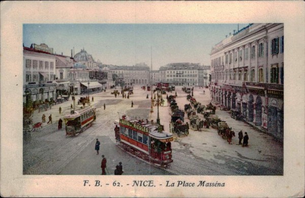 Nice, La Place Masséna Vorderseite