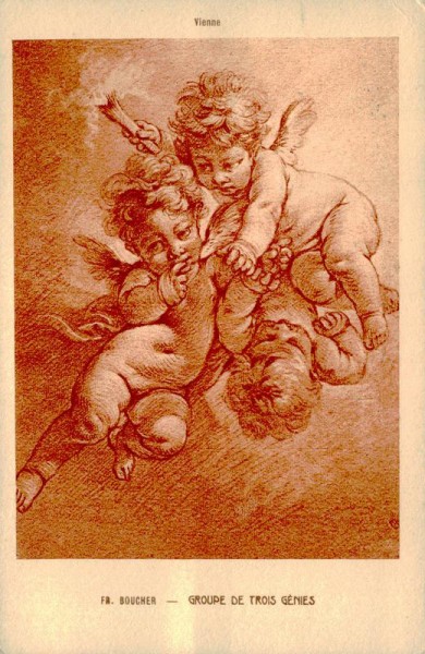 Groupe de trois génies, Fr. Boucher Vorderseite