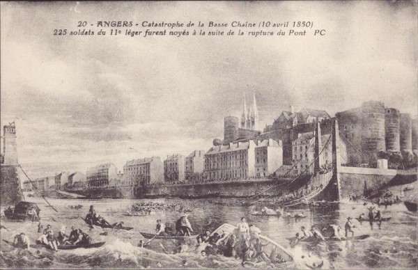 Angers, Catastrophe de la Basse Chaîne, 1850 Vorderseite