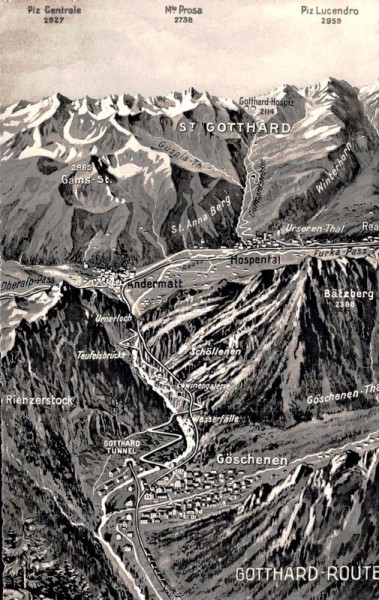 Gotthard - Route Vorderseite