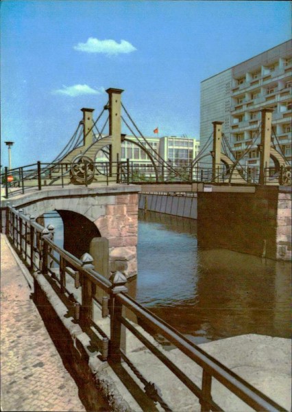 Berlin - Hauptstadt der DDR, Jungfernbrücke Vorderseite