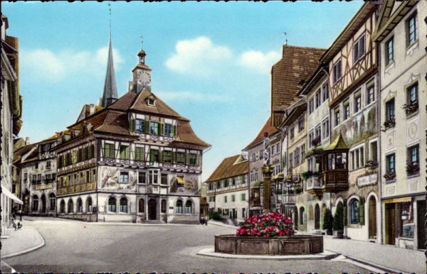 Stein am Rhein, Rathausplatz und Rathaus