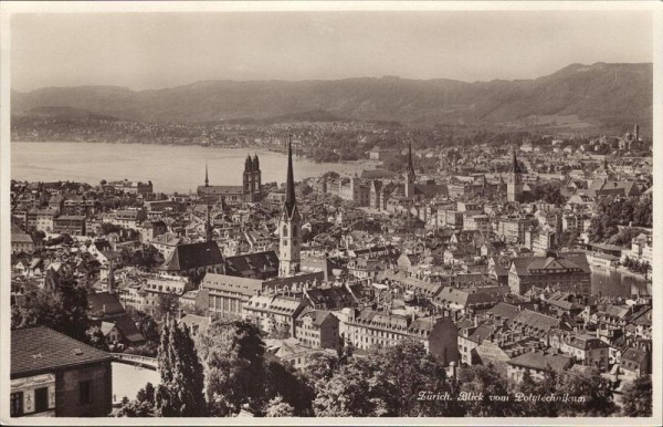Zürich, Blick vom Polytechnikum Vorderseite
