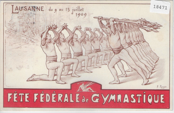 Fete federale de Gymnastique 1909 - Stempel Cachet Officiel Fete Federale 11.VII.09