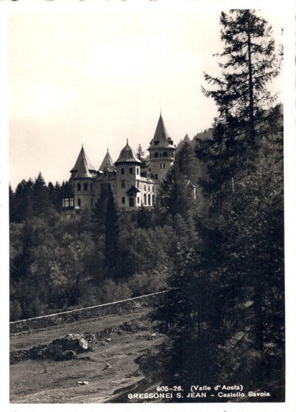 Gressoney Saint Jean, Castel Savoia, Valle d`Aosta Vorderseite