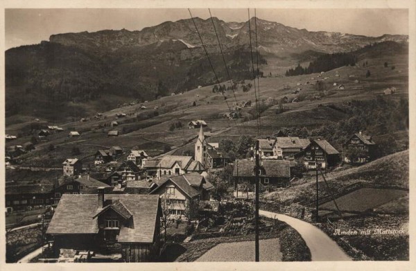 Amden mit Mattstock. 1923 Vorderseite