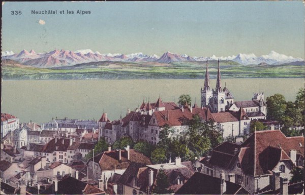 Neuchâtel et les Alpes